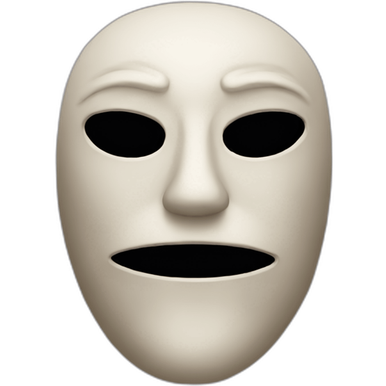 creepy mask emoji