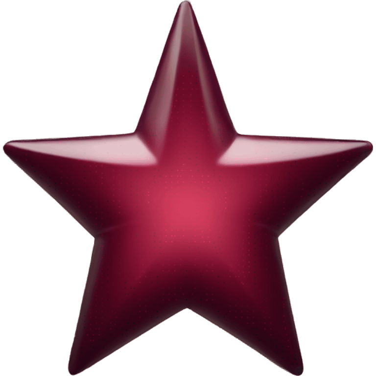 shiny maroon star emoji