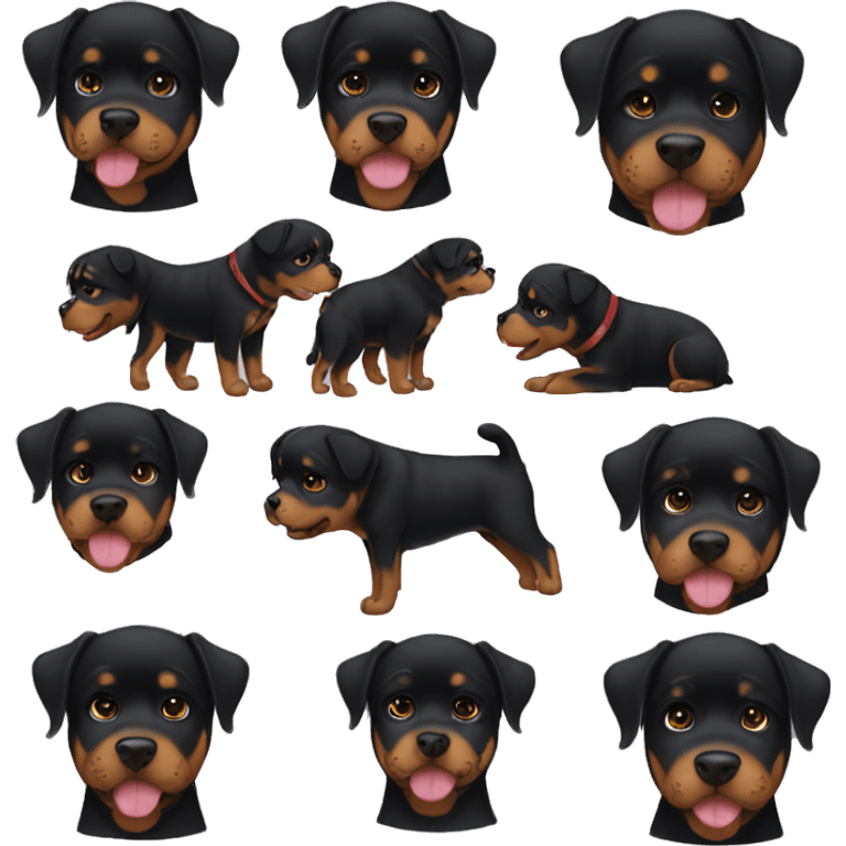 boy Rottweiler emoji emoji