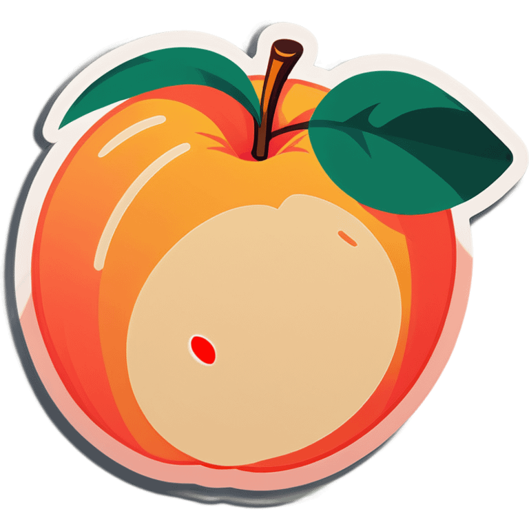 Peach with hand marks on it  emoji