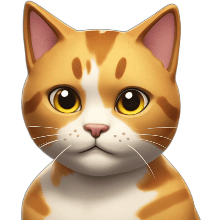 Meowscles humanoid buff calico cat from fortnite emoji