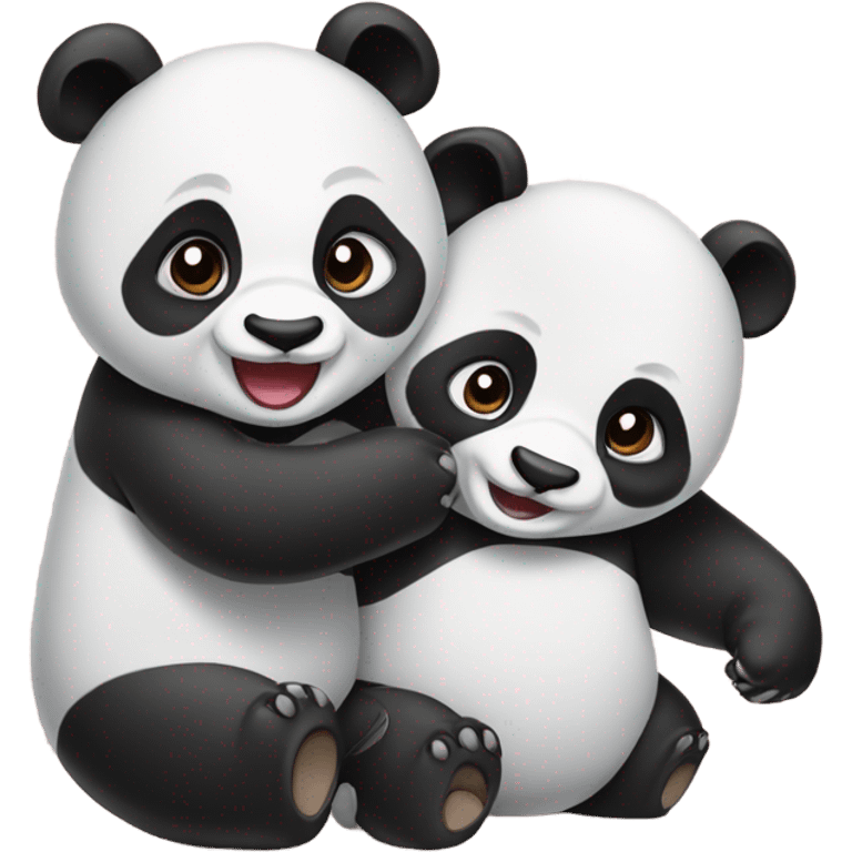 Panda love emoji