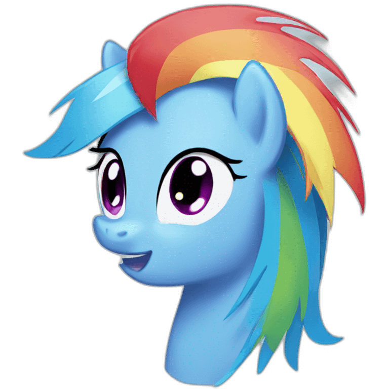 Rainbow dash emoji