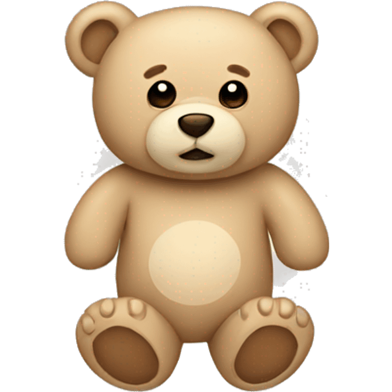 beige teddy bear  emoji