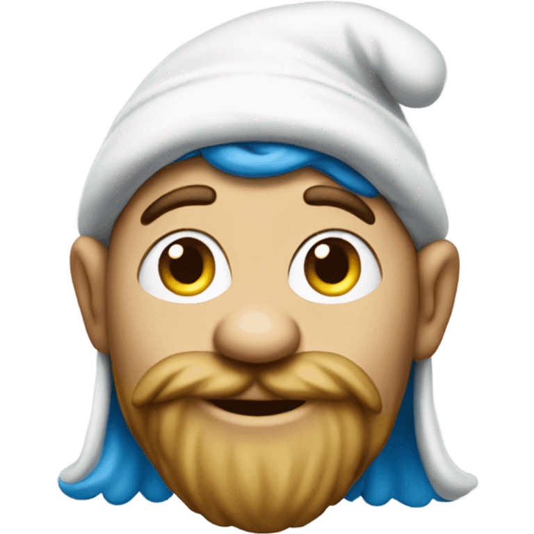 A Smurf emoji