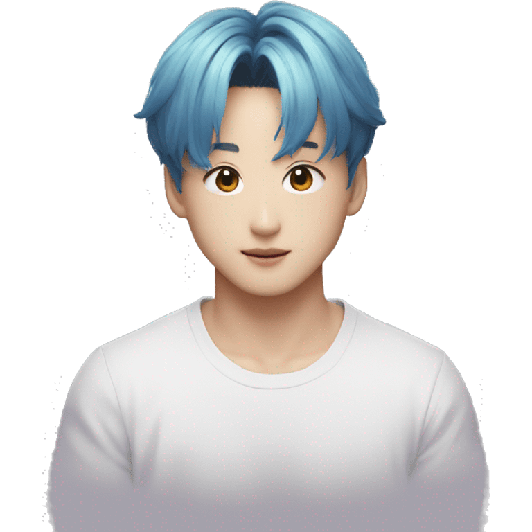 Jeon Jungkook from the music video DNa of BTS emoji