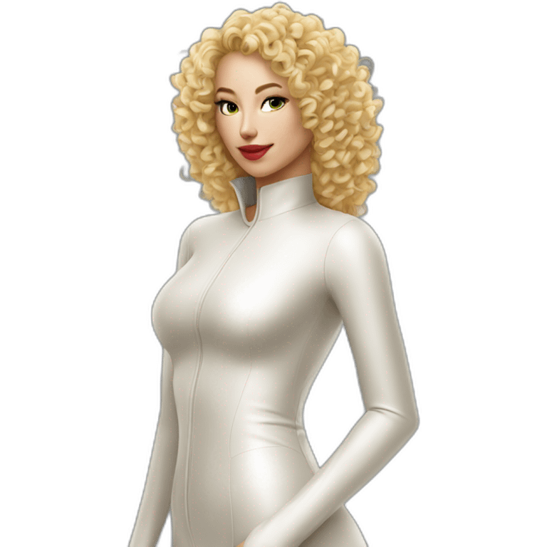 curly-blonde-woman-latex-catsuit emoji