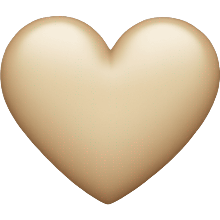 Beige heart  emoji