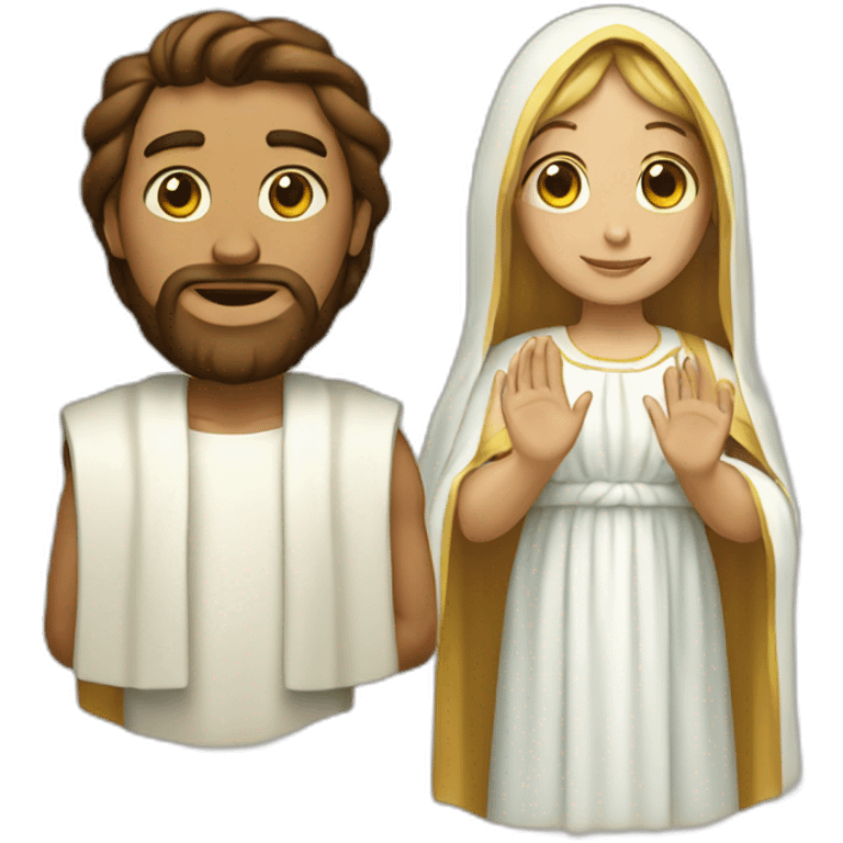 God and Virgin Mary emoji