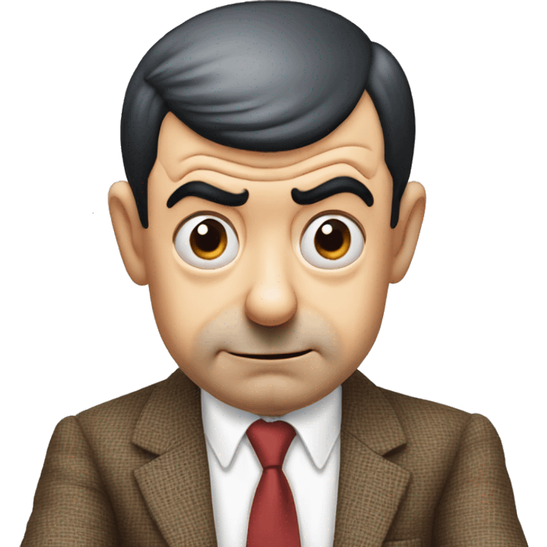 mr bean grabs his head emoji