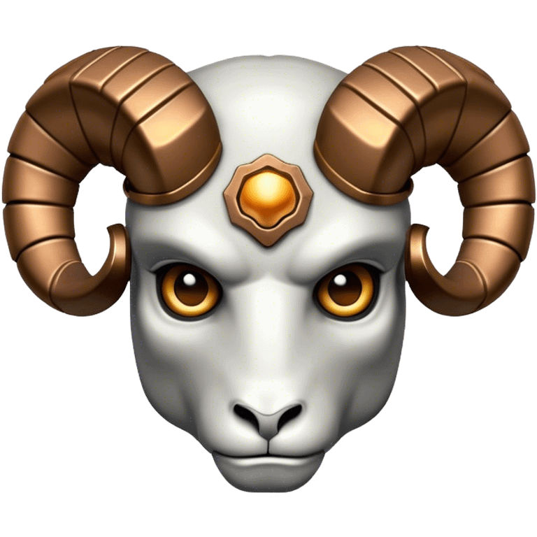 A terminator style Ram  king emoji