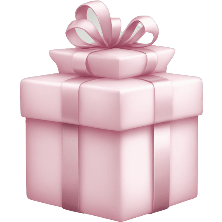 Light pink Christmas gifts under a white Christmas tree  emoji