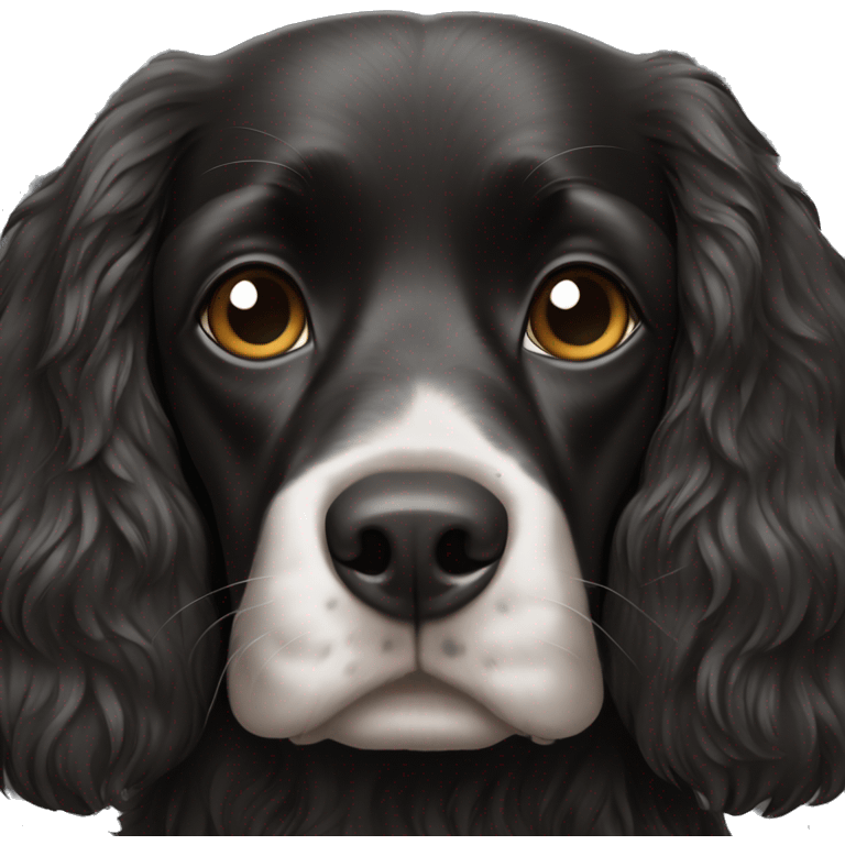 black spaniel face emoji