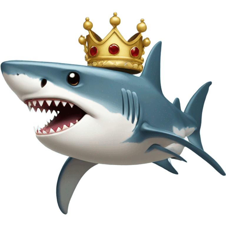 shark with a crown emoji