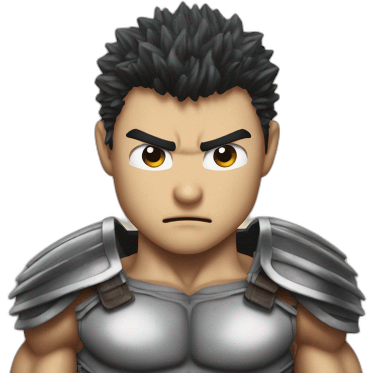 Guts from Berserk shows his biceps emoji