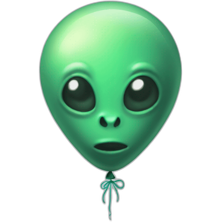 Alien balloon emoji