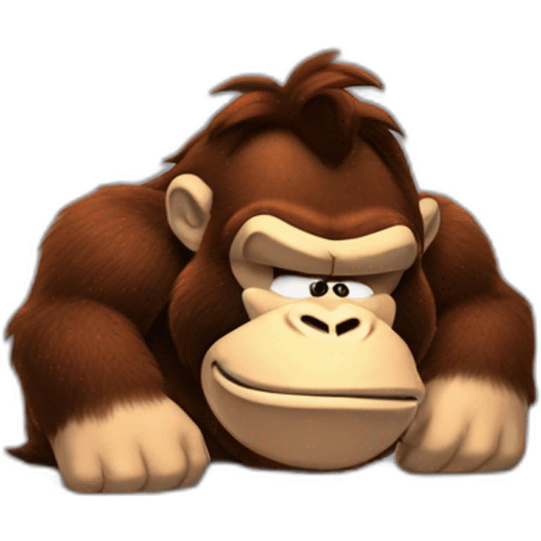 Donkey kong sleeping emoji