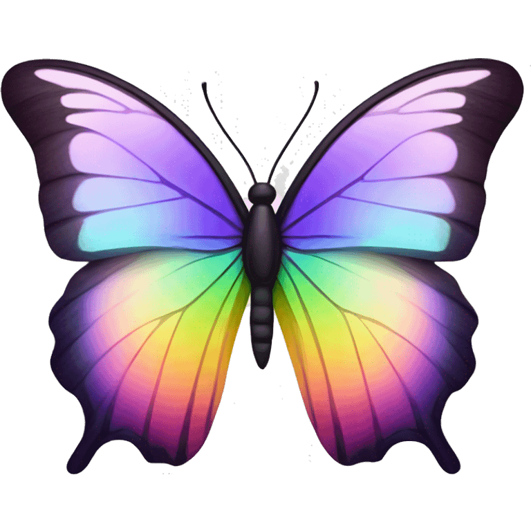 iridescent gradient hue butterfly emoji