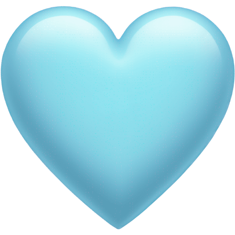 Pastel blue heart  emoji