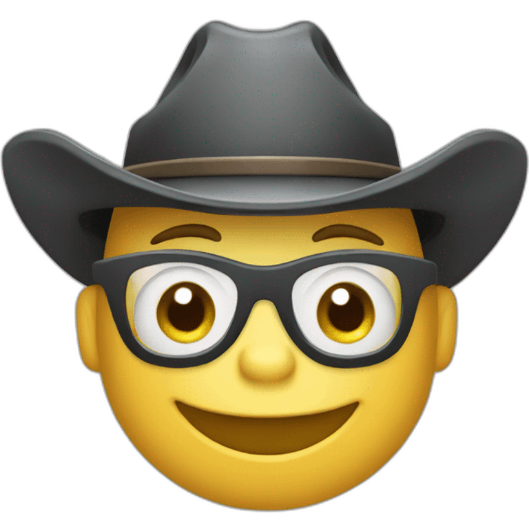 Un cow boy sur un tracteur  emoji