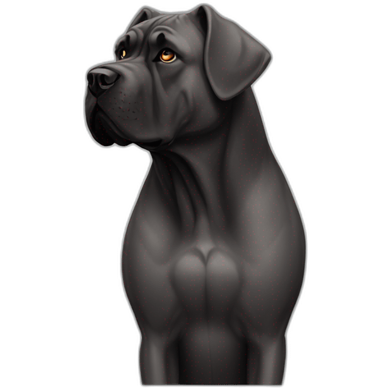 dog Cane Corso in profile emoji