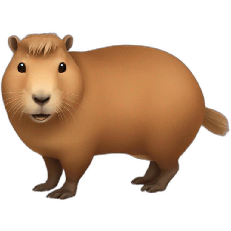 Handsome capybara emoji