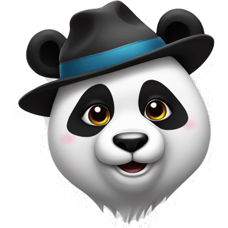 panda with hat emoji