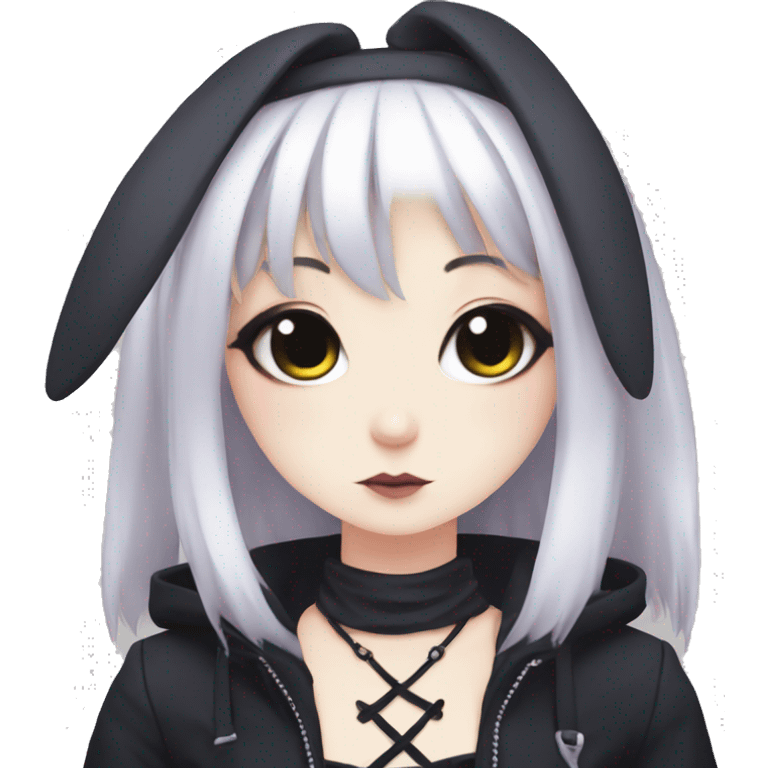 goth bunny girl anime emoji