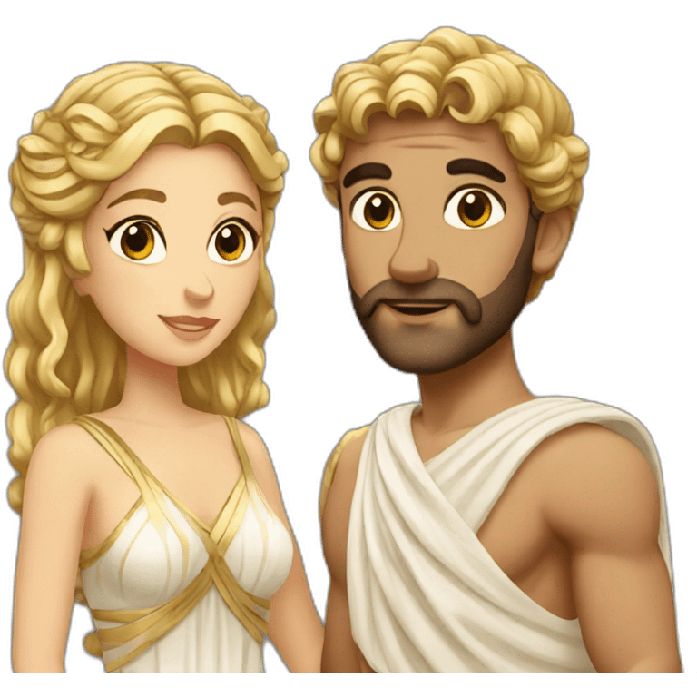 greek goddess couple emoji