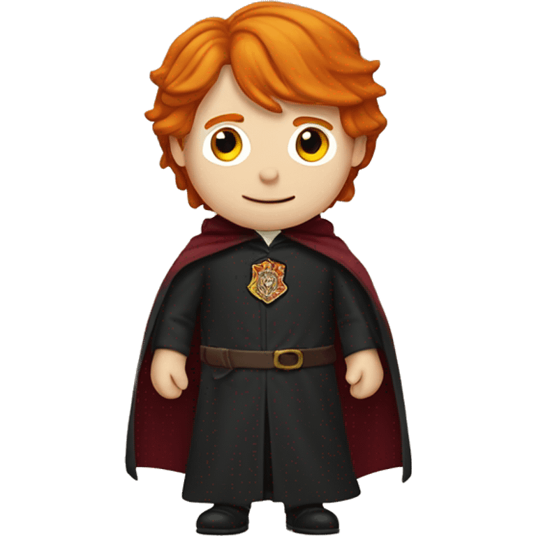 ron, ron weasley, figure with cape gryffindor emoji