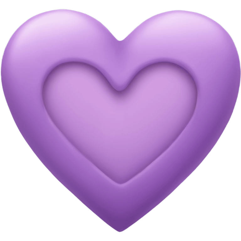 lilac heart emoji