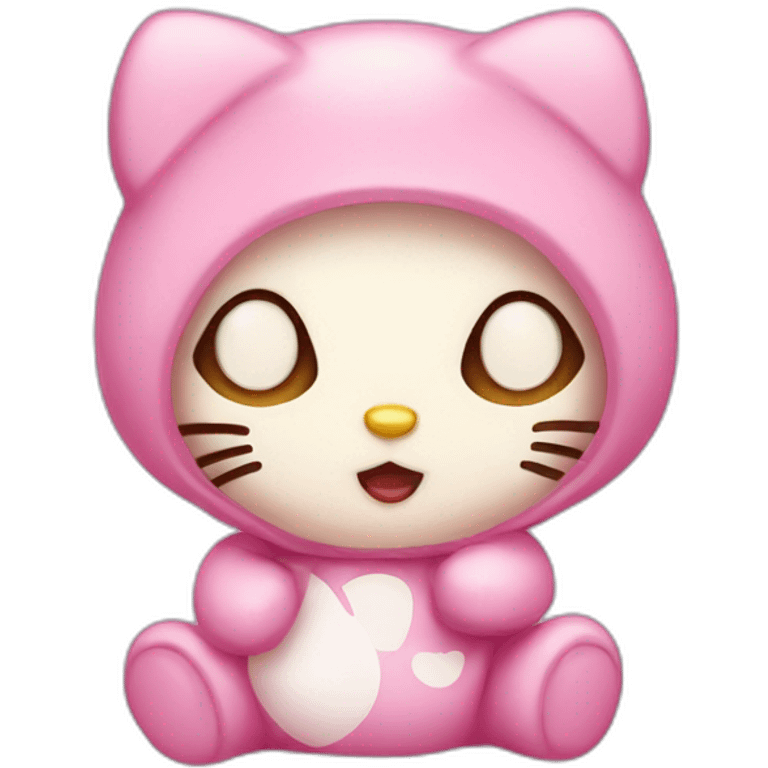 Hello kitty as a baby emoji