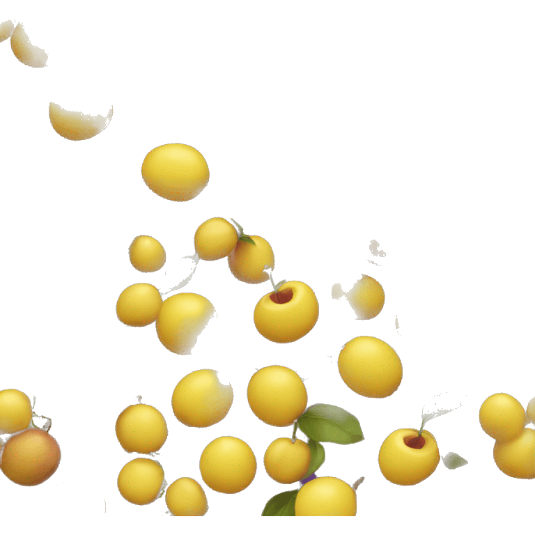 one yellow plum emoji