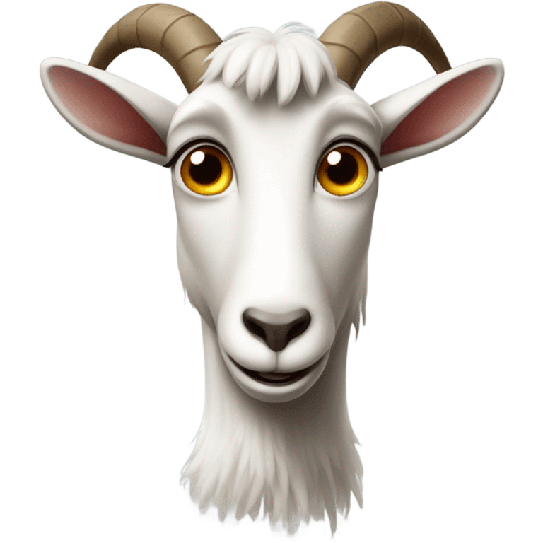 Scared goat emoji