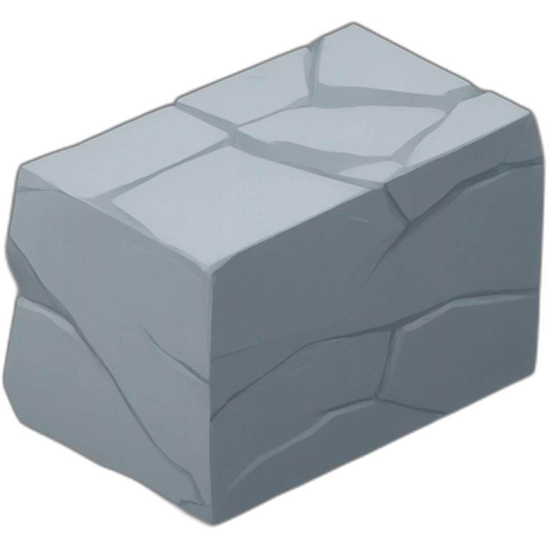 stone obstacle in brick colour emoji