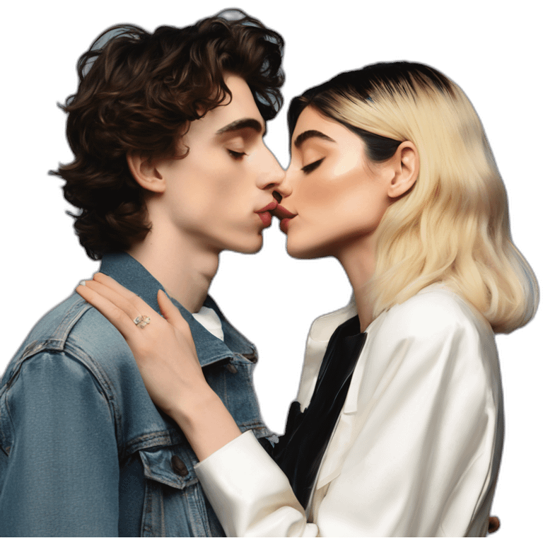 Kylie Jenner kiss Timothe Chalamet emoji