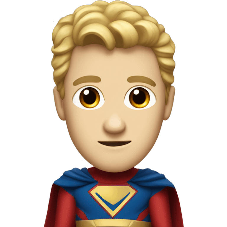 super homelander from "the boys" series with red eyes  emoji