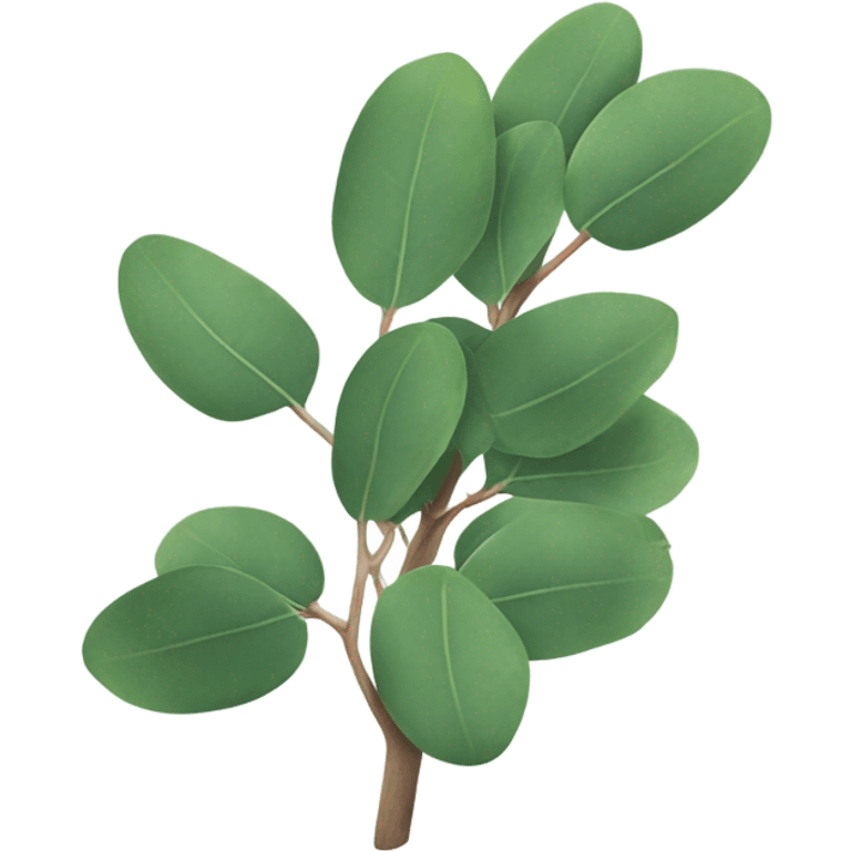  branch of silver dollar eucalyptus emoji