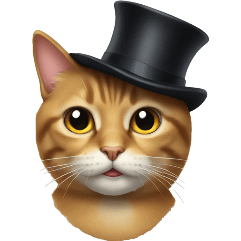 cat with tophat emoji