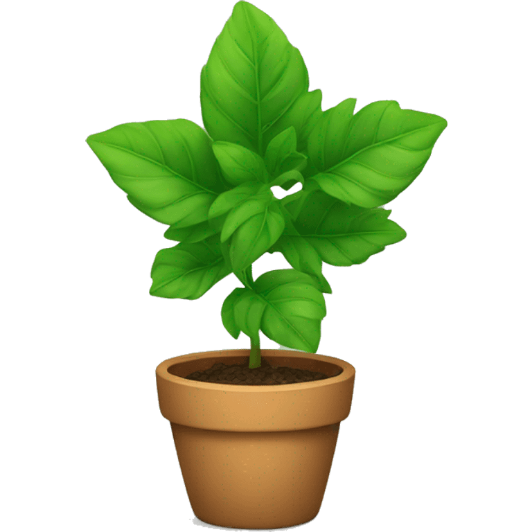 green plant in pot emoji