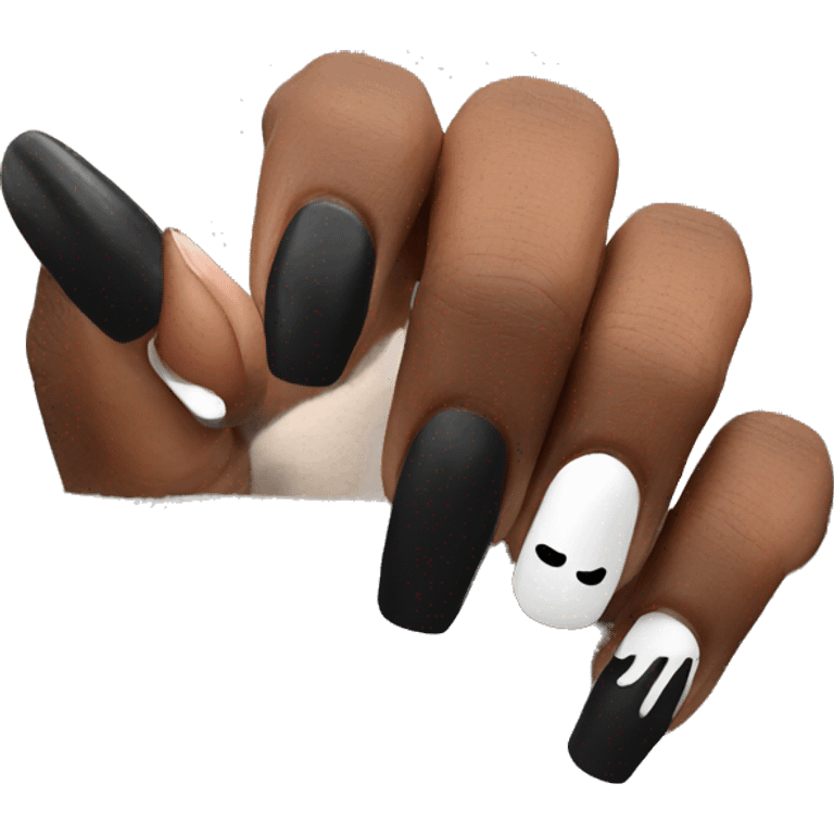 black nails  emoji