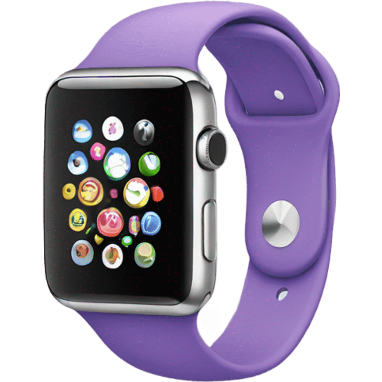 Apple Watch purple emoji