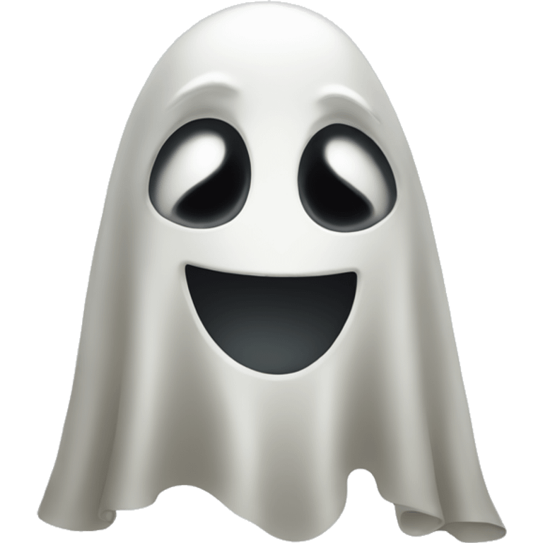 a ghost that says hello emoji