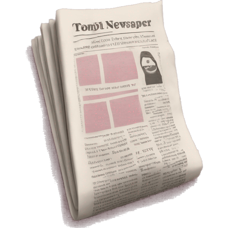 Pink newspaper  emoji