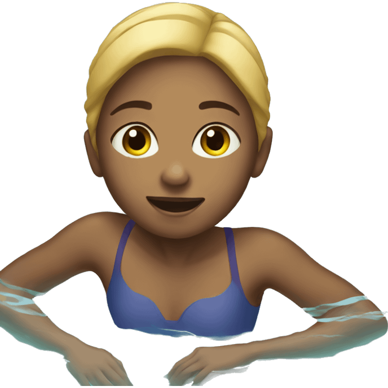 girl swimming emoji