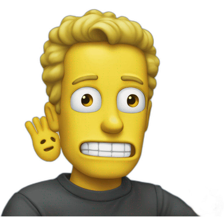 Bart simpspon qui fait un doigt emoji