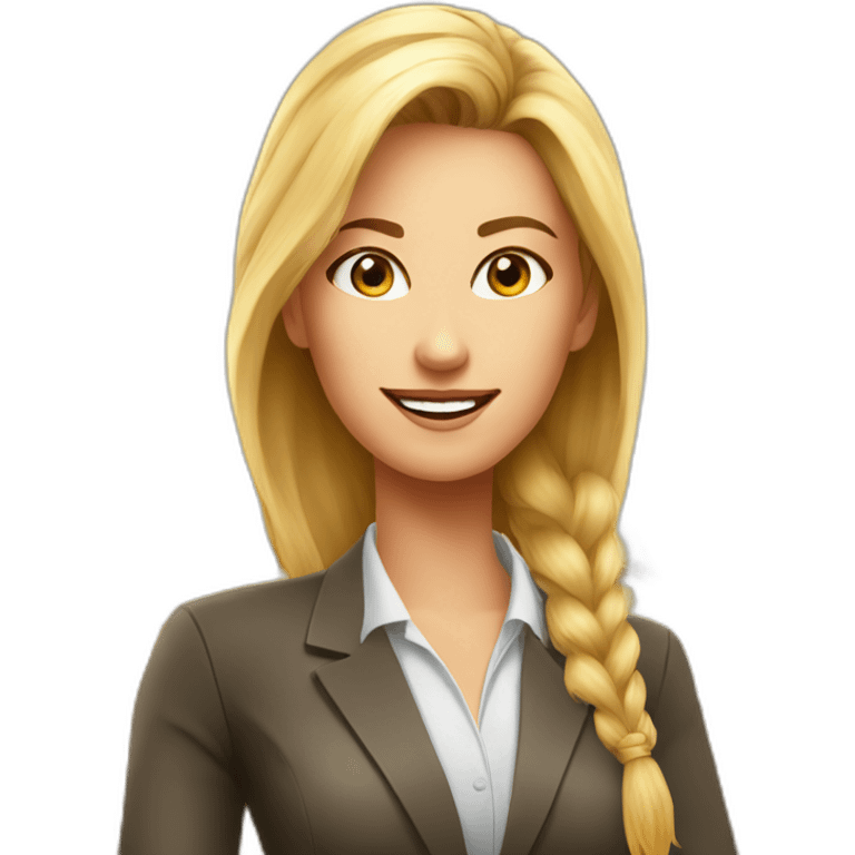 lady sport boss cartoon, in wheat industry, who works a lot, Nina emoji