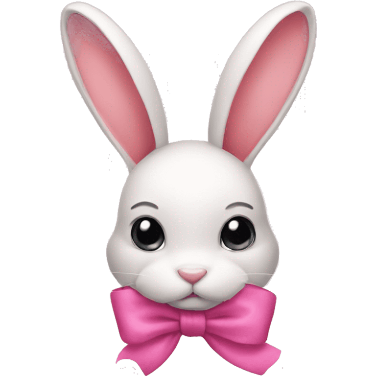 pink bow bunny emoji