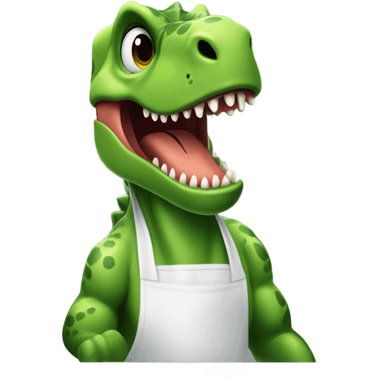 Dinosaur cashier emoji