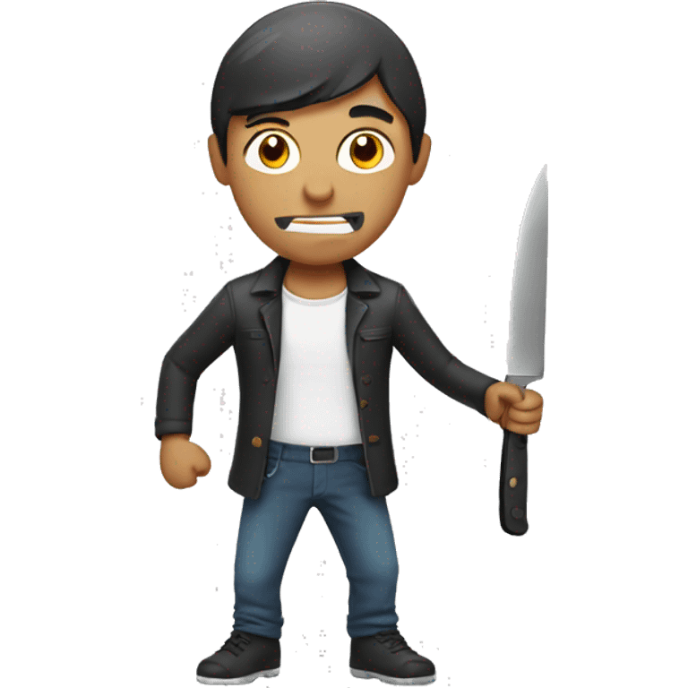 Guy with knife cooking emoji